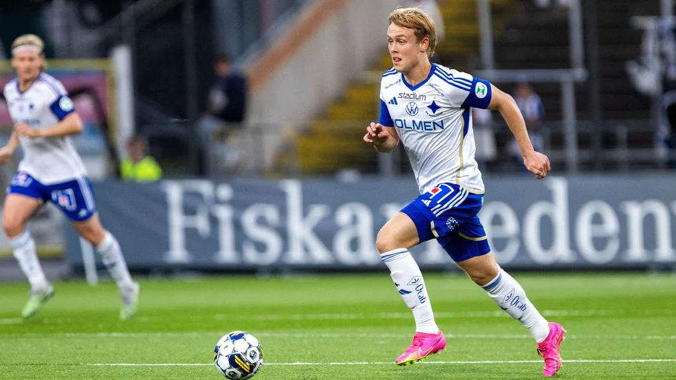 Isak Andri Sigurgeirsson fick göra sina första allsvenska minuter – och höll på att bli målskytt.
