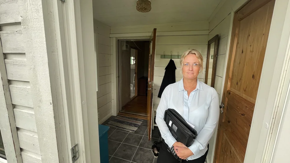 "Det finns en framtidstro", säger mäklaren Åsa Adeholm under en husvisning i Boden. 