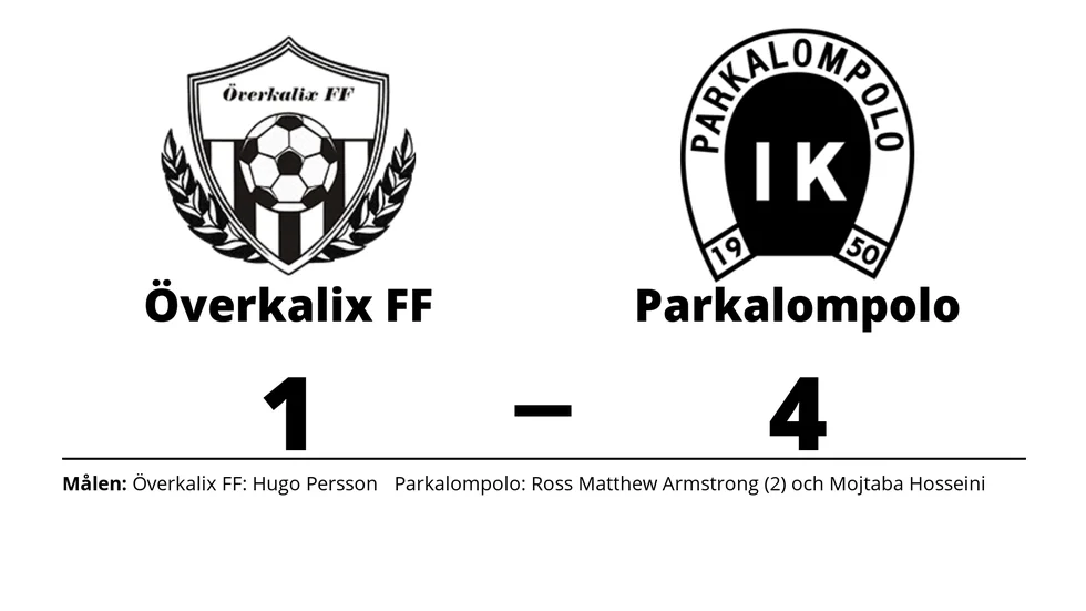 Överkalix FF förlorade mot Parkalompolo IK