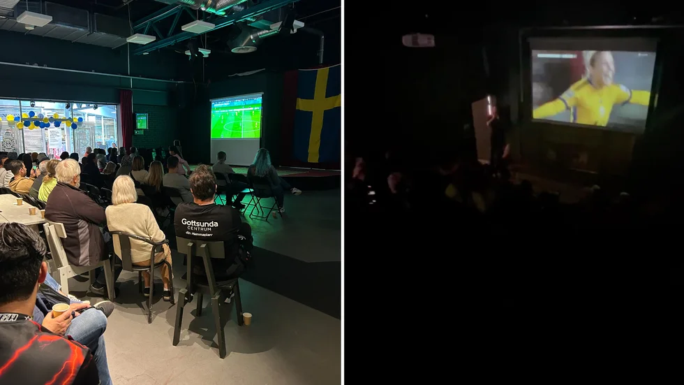 För andra gången visas Sveriges match i fotbolls-VM på storbildsskärm på Kulturpunkten i Gottsunda centrum.