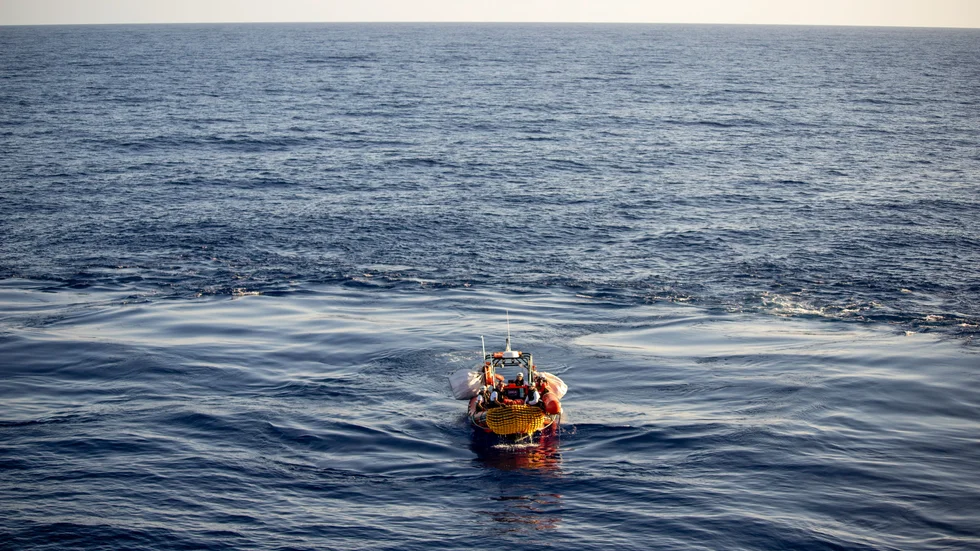 Räddningsinsats av migranter på Medelhavet. Arkivbild.