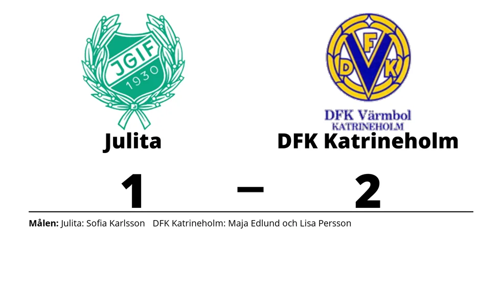 Julita GoIF förlorade mot DFK Katrineholm Värmbol