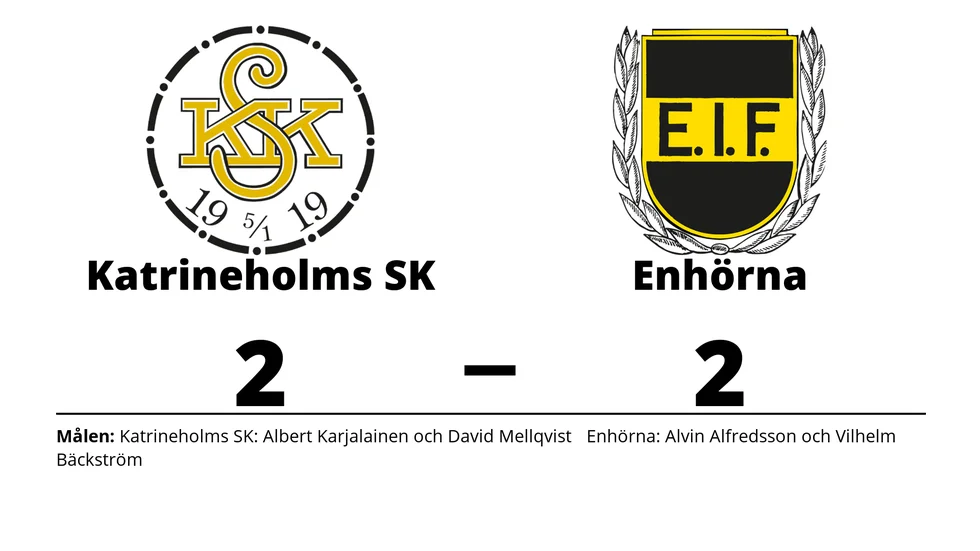 Katrineholms SK FK spelade lika mot Enhörna IF