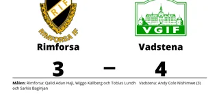 Tre mål av Andy Cole Nishimwe när Vadstena vann