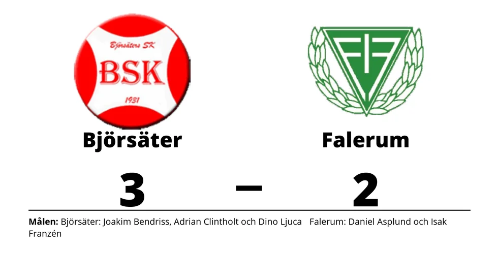 Björsäters SK vann mot Falerums IF