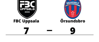 Seger för Örsundsbro med 9-7 mot FBC Uppsala