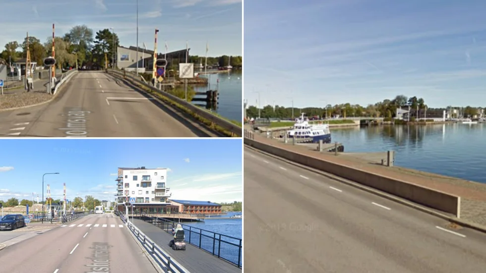 Vyn ner mot vattnet vid Slottsholmsvägen har förändrats mycket från 2010 till idag.