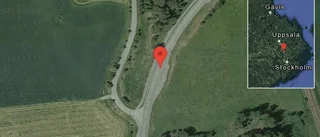 Stopp på väg 898 på grund av en singelolycka