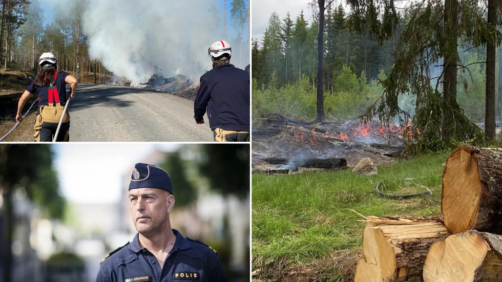 Det har brunnit i rishögar och i lador och nu senast i ett hus, som ingen bodde i. Kommissarie Peter Göransson berättar att polisen har fått vissa uppslag som man arbetar efter. 