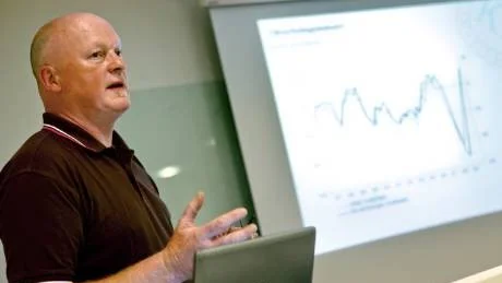 Konjunkturinstitutets Roger Knudsen, enheltschef för Konjunkturbarometern.