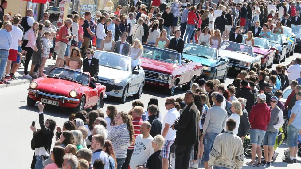 Studentkortege.