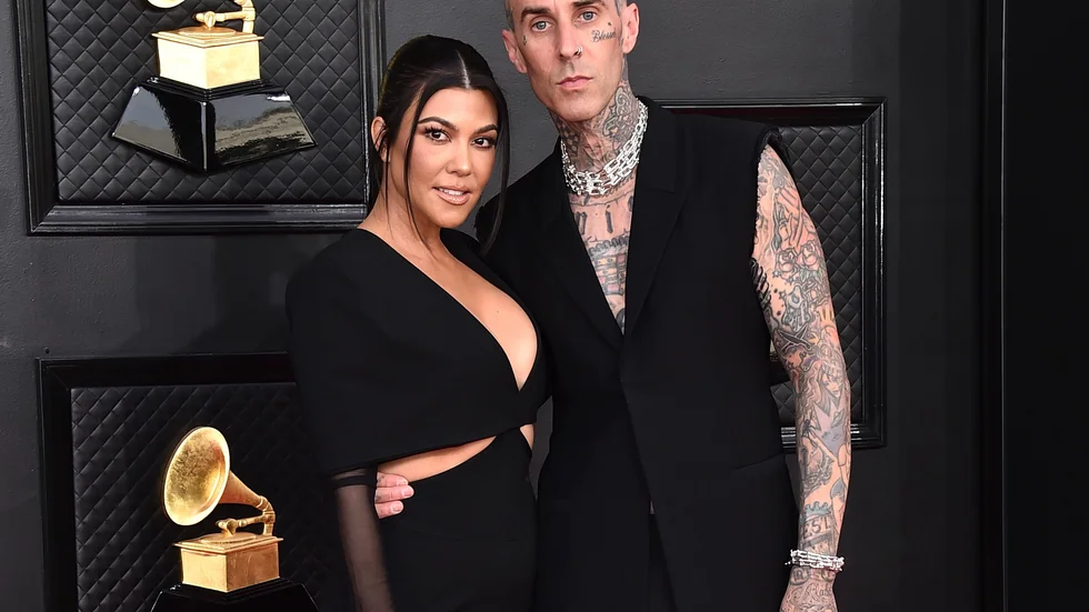 Kourtney Kardashian och Travis Barker har gift sig. Arkivbild.