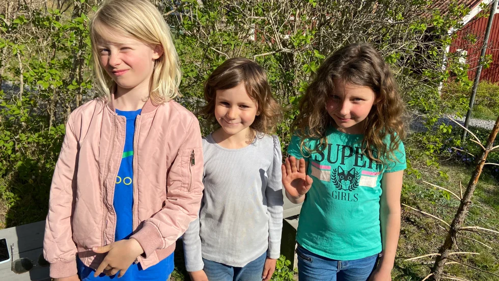 Gnesta detektivbyrå: Flora Fog Larsen, 8, Telma Åkerlund, 7 och Silvia Holm, 7.