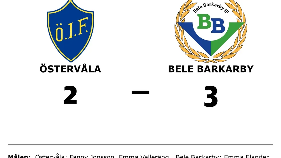 Östervåla IF förlorade mot Bele Barkarby FF