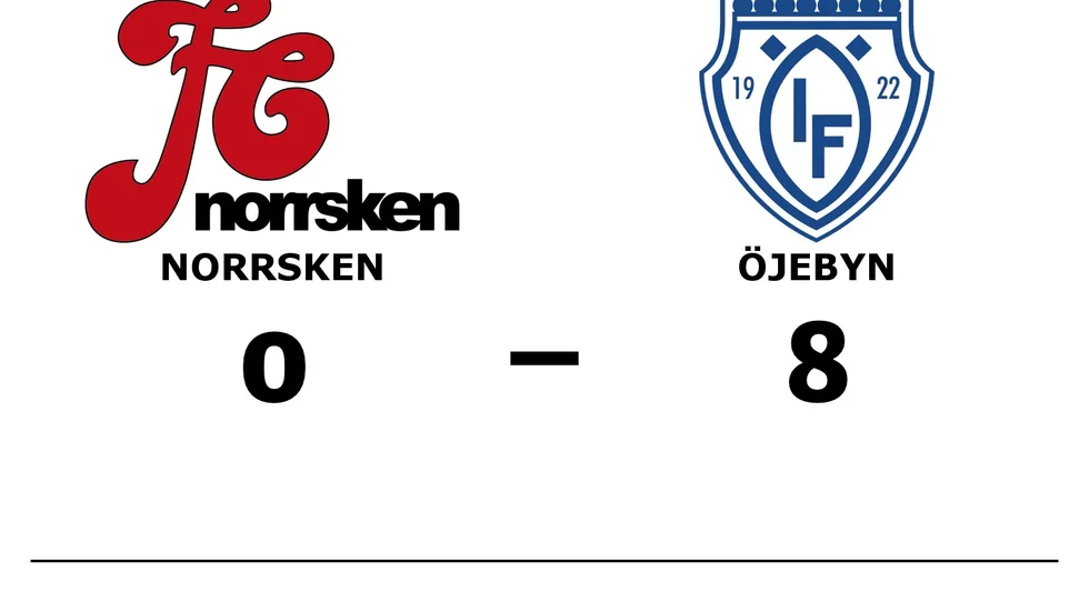 FC Norrsken förlorade mot Öjeby IF
