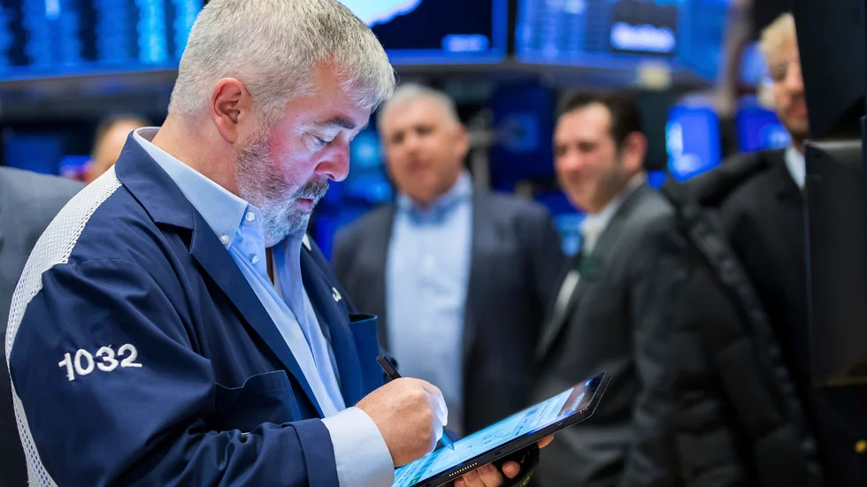 Ledande index gick upp på New York-börsen. Arkivbild.