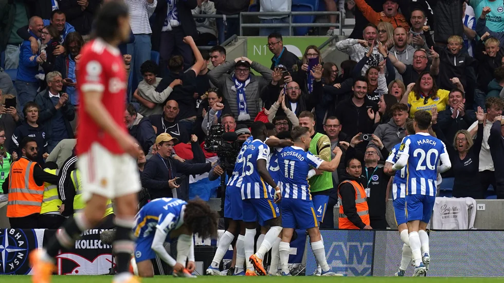 Brighton besegrade Manchester United med 4–0.