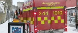 Räddningstjänsten fastnade i innerstan
