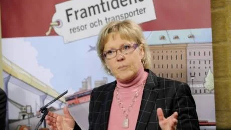 Ministern Åsa Torstensson (c) kan påverka färjetrafiken.