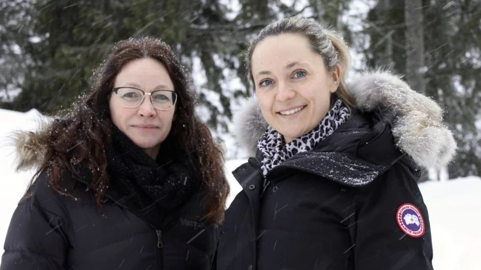 Päivi Juuso och Silje Gustafsson, forskare i omvårdnad vid Luleå tekniska universitet.