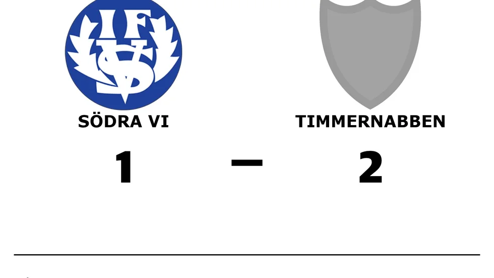 Södra Vi IF förlorade mot Timmernabbens IF