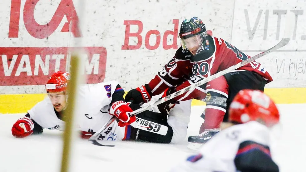 Surt. Robin Askebrand och hans Boden förlorade borta mot Örnsköldsvik trots kraftigt spelövertag.