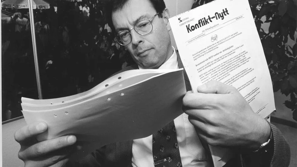 Tiden. Den här bilden på Lars Näsvall är tagen 1995.