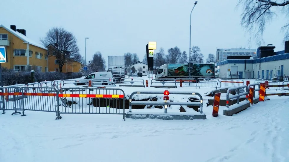 Två veckor. Sedan ska gropen vara igenfylld tror Bodens Energi.