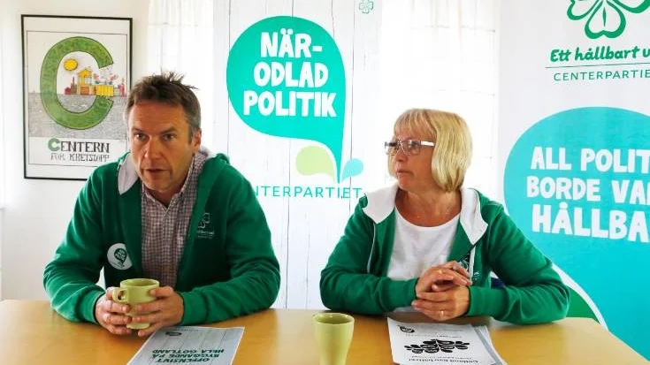 Lars Thomsson och Eva Nypelius (C).