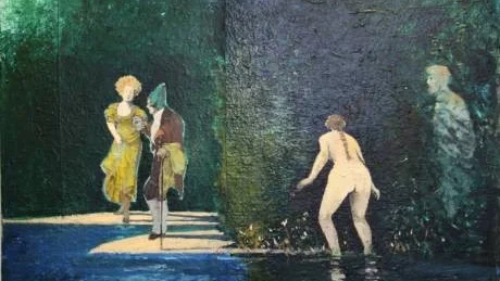 "Naturen och vi", collage av Björn Hammarström. Foto: Bengt Valentinsson