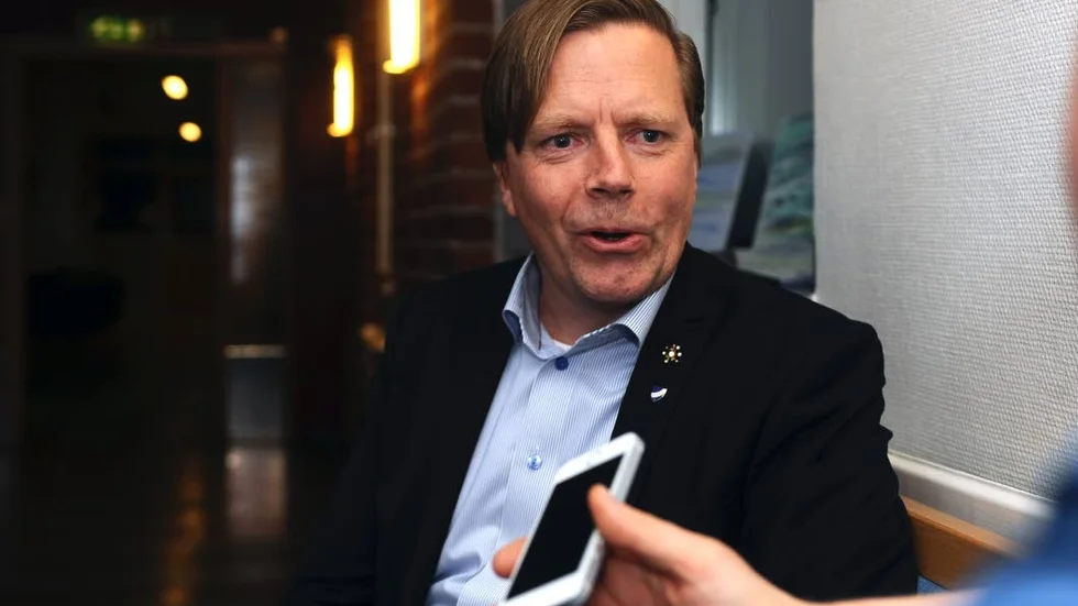 Bestämd. Nicklas Larsson, IFK Luleås nya ordförande, vill inte se en ny fotbollsarena.