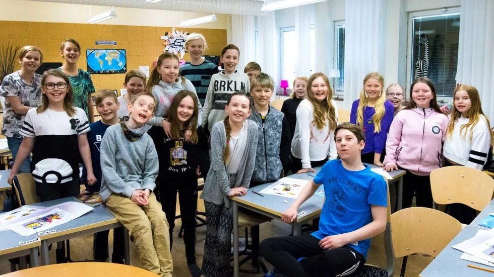 Klass 4C på Furuparkskolan är Norrbottens vinnare i Batterijakten.