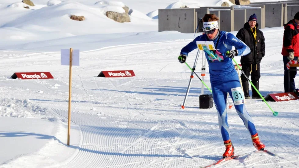 Ulrik Nordberg vann silver i EM tillsammans med Frida Sandberg i mixstafett.Foto: Anton Olofsson