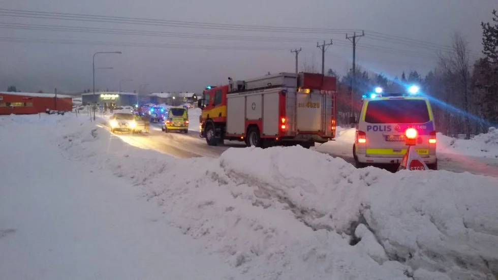 Olyckan inträffade vid ett övergångsställe.