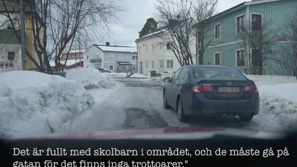 Genvägen. Lars Wallgren var en av dem som reagerade på vår artikel om snöröjningen.
