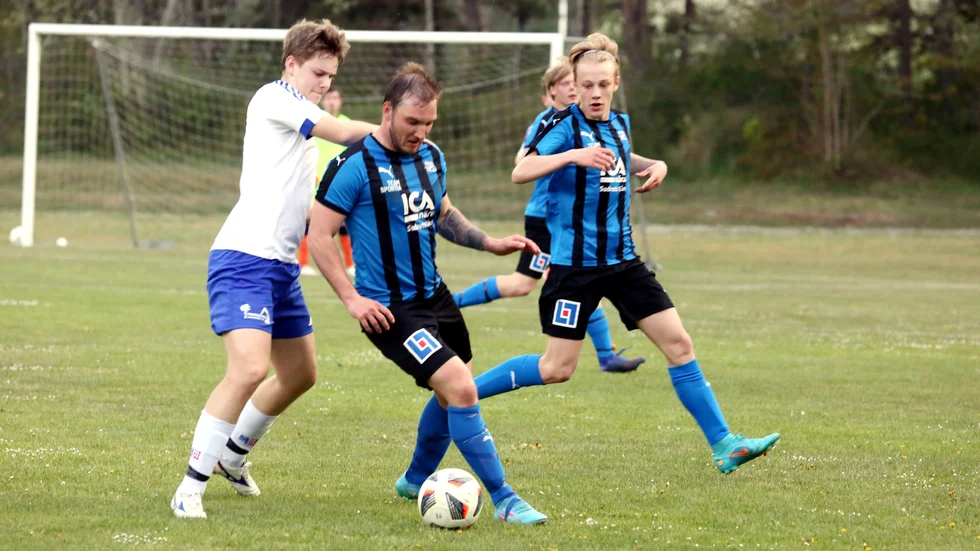Hansa-Hoburg förlorade mot Klintehamn med matchens näst sista bolltouch.