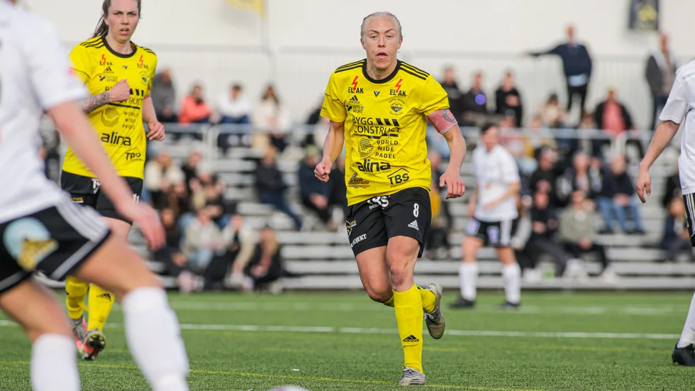 Sofia Fors, lagkapten i Gusk är den spelare som har fått högst snittbetyg under våren av UNT. 