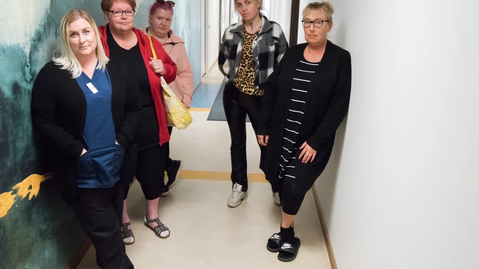 Anna Johansson, skyddsombud Näsbyn, Maria Eriksson, arbetsplatsombud i centrala hemtjänsten, Josephine Sandlund, skyddsombud och arbetsplatsombud i västra hemtjänsten, Sandra Nordmark, nattpatrullen och Magdalena Johansson, skyddsombud kustbyarna, påtalade i våras att situationen i hemtjänsten var ohållbar. Nu har Arbetsmiljöverket granskat deras situation.