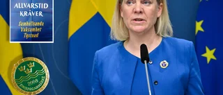 Vad signalerar statsministern med sitt simborgarmärke?