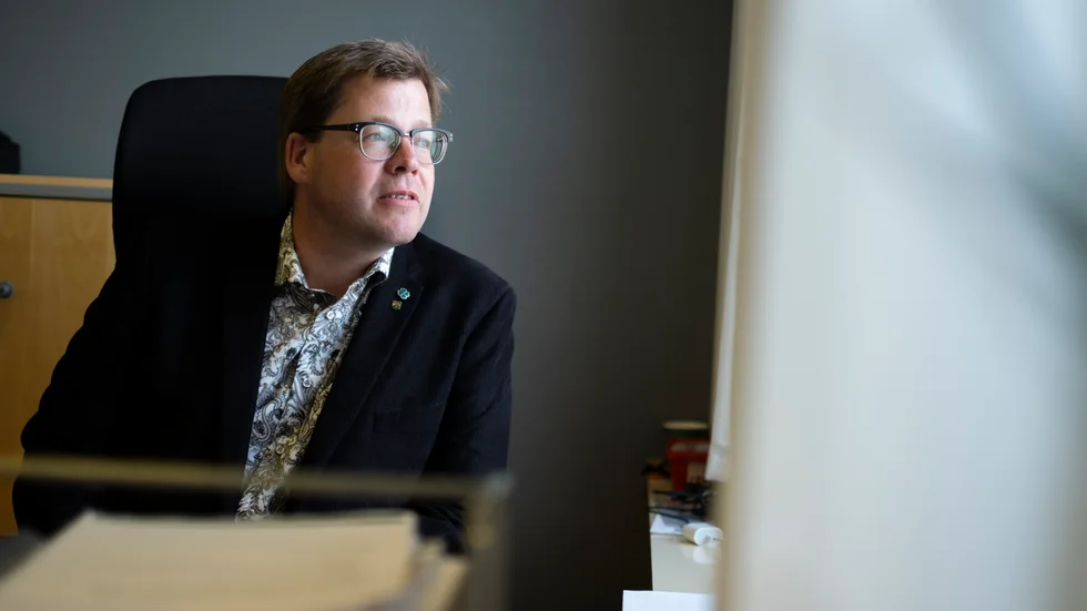 När kommunalrådet Joakim Magnusson (C) blickar framåt tror han på fortsatt befolkningsutveckling. "För att klara det behövs nya bostäder", säger han.  
