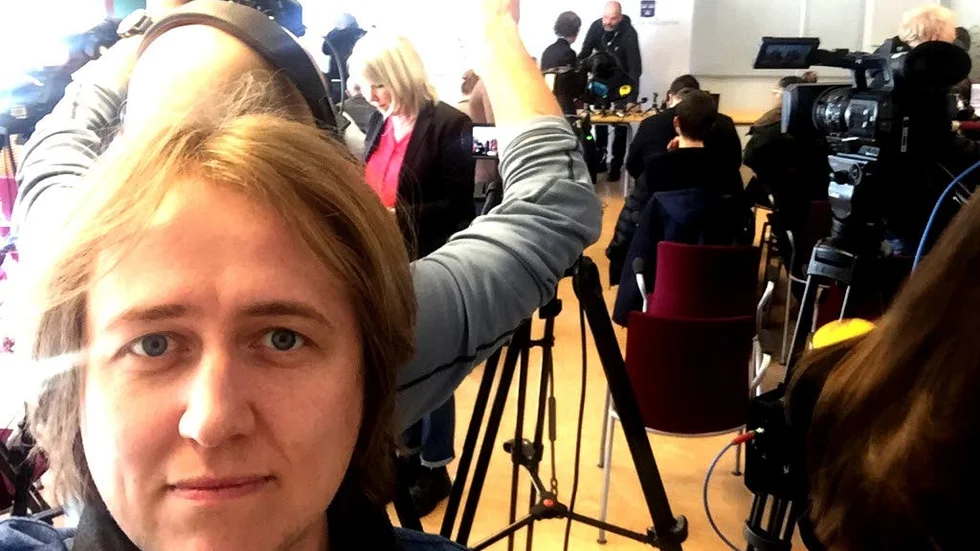 Reportern Johannes Hallbom var på plats på presskonferensen i Karlstad.