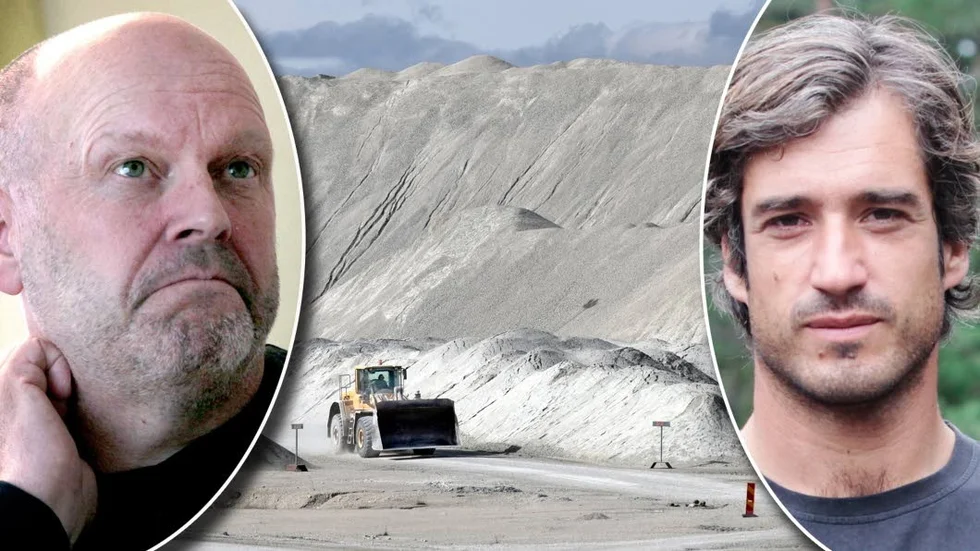 Thomas Mårtensson, platschef för SMA Mineral Gotland, och Daniel Heilborn, aktiv i Miljöpartiet och ledamot i tekniska nämnden.