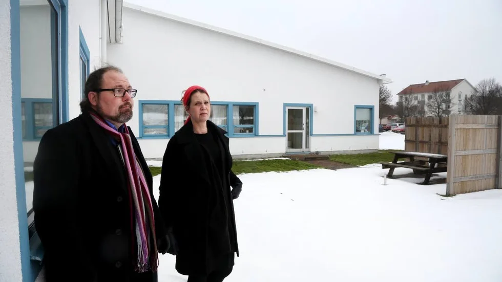 Förskola. I de delar som inte används av Hansahälsans vårdcentral vill Jerry och Anna Engström öppna Guteskolans tredje förskola. Först måste prover tas för att reda ut om farliga ämnen finns i marken.