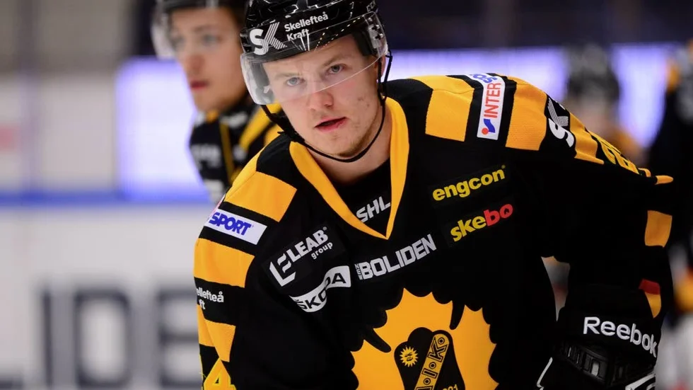 Nick Sörensen gjorde sin första match för Skellefteå AIK. En debut han längtat efter. Foto: Robert Granström / TT
