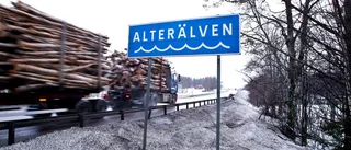 Klartecken för gångbro över Alterälven