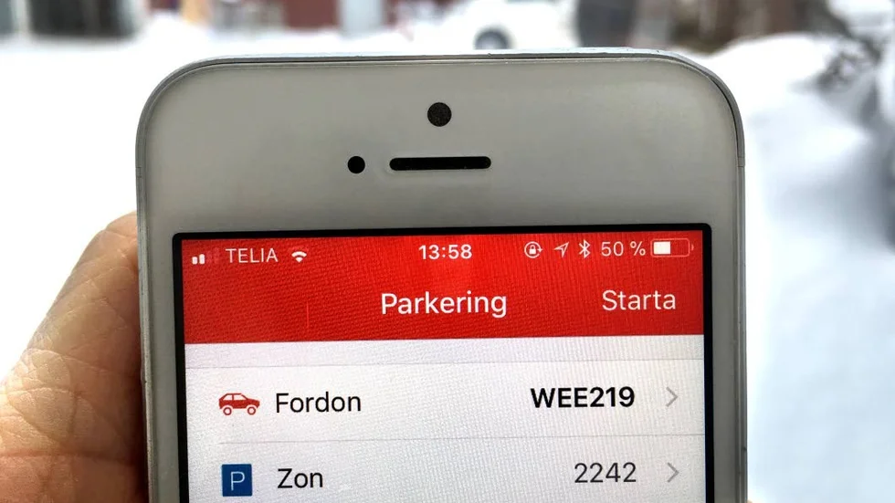 PARKERINGSAPP. Hans "Frecka" Fredricson ogillar p-appen.