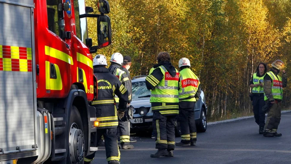 Älgen ska ha träffat personbilens vindruta vid kollisionen. Dock klarade sig föraren enligt uppgift utan skador. Älgen for till skogs.