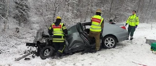 Fyra skadades lindrigt i olycka
