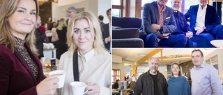 Tv-reportern fick vd:arna att bjussa på sig själva när 80 företagare minglade: "Härlig start på dagen"