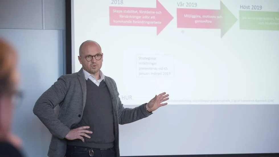 "Ambitionen är att ha ett påbörjat förändringsarbete 2020", säger Fredrik Sjömark, socialchef i Piteå kommun.